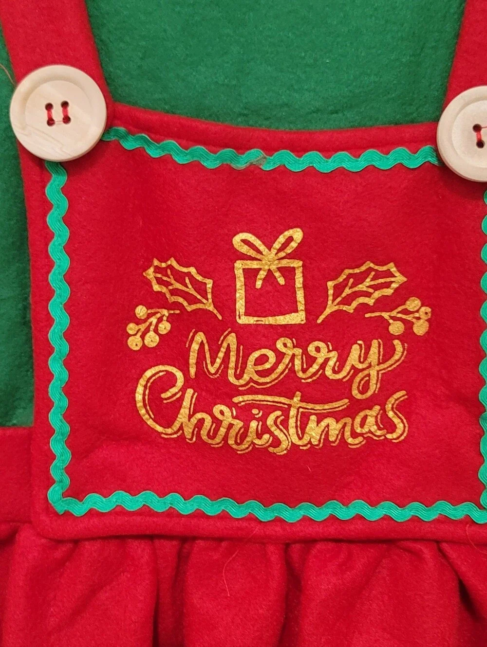 Girls Elf Christmas Costume Sz L 10-12